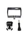 Generic - Protective Plastic Frame Housing Case With Mount Base For Xiaomi YI 4K Sports Camera 2 Black