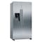 Bosch Serie 4 American Side By Side 178.7 X 90.8 Cm Stainless Steel (With Anti-Fingerprint) KAI93VI30M, Min 1 Year Manufacturer Warranty