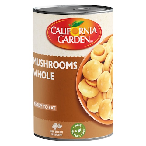 California Garden Ready To Eat Whole Mushrooms 425g