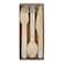 Wooden Cutlery Set - Silver