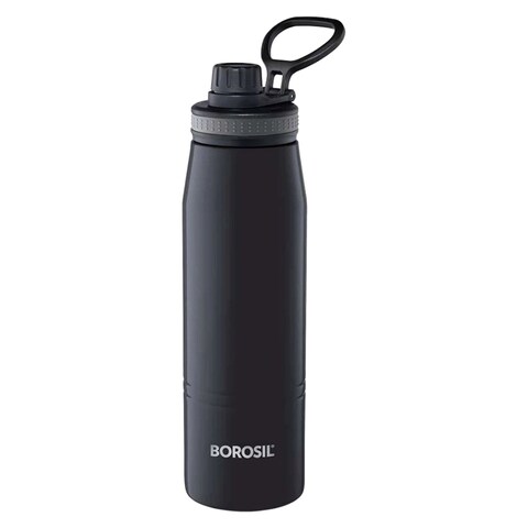 Borosil GoSport Vacuum Insulated Bottle Black 900ml