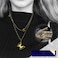 Aiwanto Necklace Gold Neck Chain Butterfly Pattern Elegant Necklace Best Gift Womens Girls Necklace
