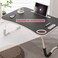 Aitmexcn Foldable Laptop Table, Portable Standing Bed Desk, Breakfast Serving Bed Tray, Notebook Computer Stand Reading Holder For Couch Floor (B-Sky Blue)