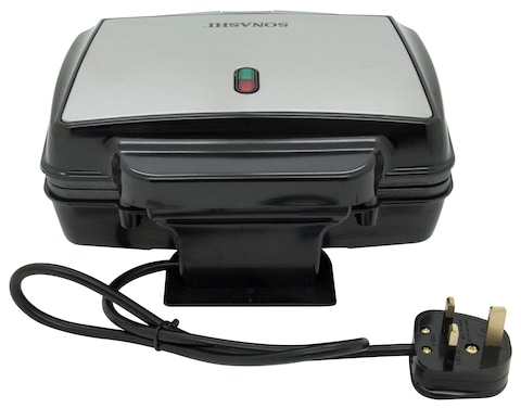 Sonashi Dual Cup Waffle Maker 600W SWM-867 Black/Grey