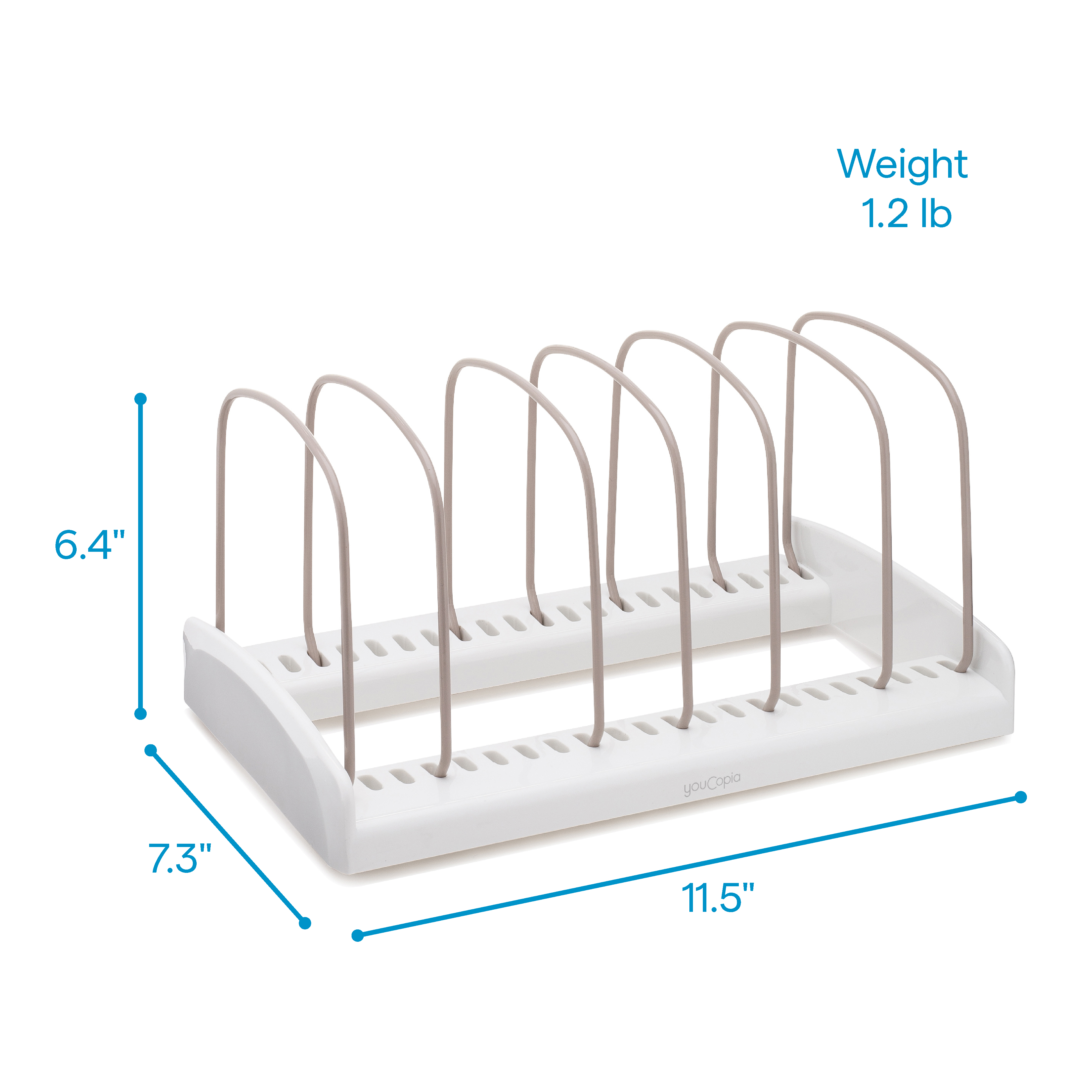 YouCopia - StoreMore Adjustable Bakeware Rack Organizer - White - YCA-50158