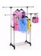 Generic Metal Adjustable Cloth Rack Hanger 132.24832235.18 Silver/Black