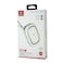 Hoguo P17 22.5 Watt 10,000mAh Power Bank with Built-in Lightning Connector Cable - White