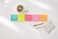 3M Post-It Super Sticky Notes, 2X Sticking Power, 3" X 3", Miami Collection, 5 Pads Per Pack, 90 Sheets Per Pad (654-5SSMIA)