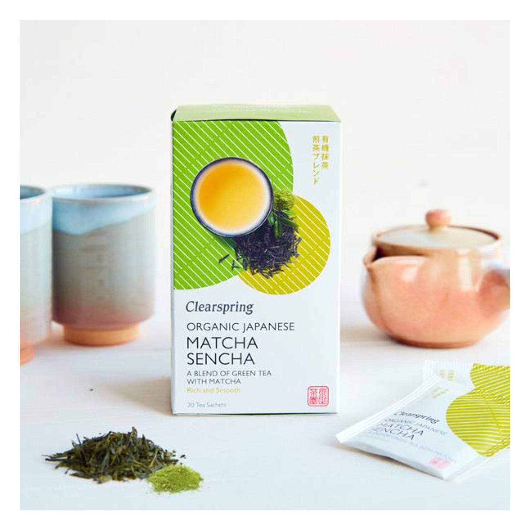 Clearspring Organic Green Tea Matcha Sencha Ginger 20 Bag product thumbnail 4