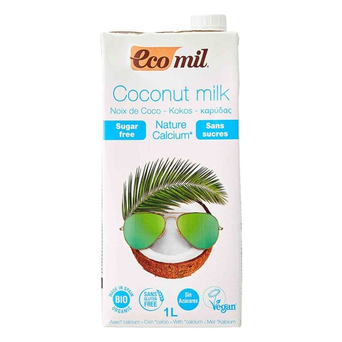 Ecomil Cocon. Sugar Free Calcium Drink 1L  - Non Dairy