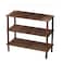 Feelings 3-Tier Wooden Shoe Rack Brown 74x26x48.5cm