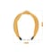 Aiwanto Hair Band Head Band Knotted Hair Band Beautiful Fashion Hair Accessories For Girls Womens (Yellow)
