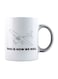muGGyz Tear Emoji Printed Ceramic Coffee Mug White