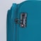 VIPTOUR Set of 4 Light Weight  Polyester Jacqard Trolley Luggage With Number Lock, Turquoise- 20, 24, 28, 32 Inches