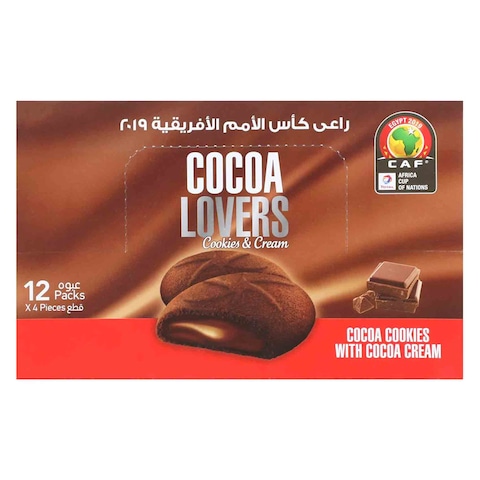 Cocoa Lovers Cookies with Choco - 12 Packs - 4 Cookies