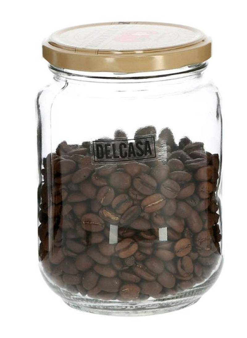 Delcasa 6-Piece Glass Storage Jar Set Clear