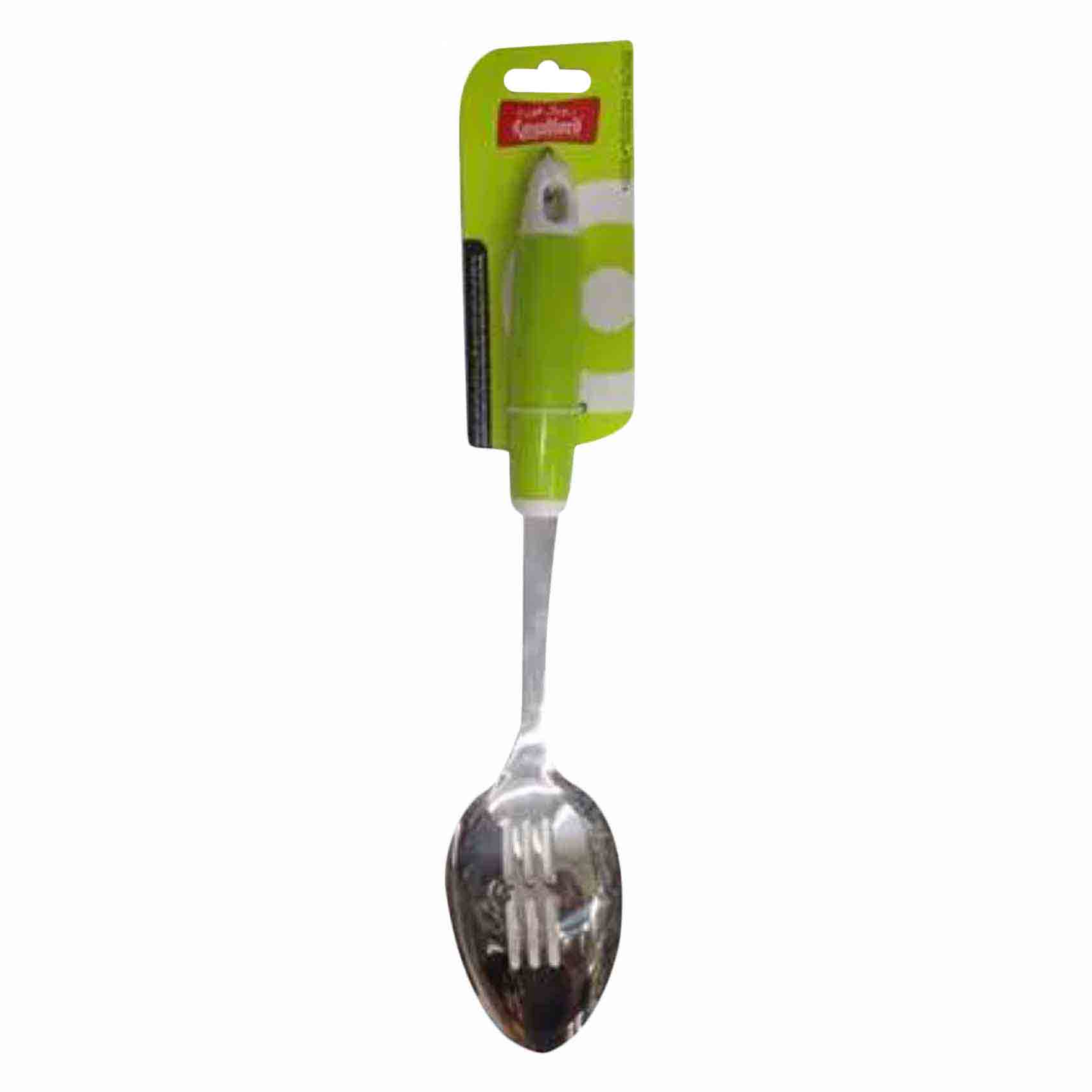 Royalford Stainless Steel Slotted Spoon With Soft Handle