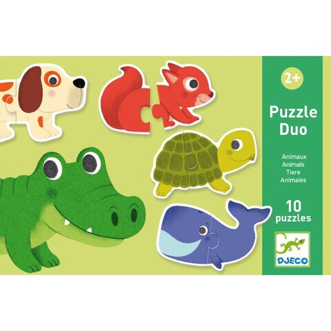 Djeco Animals Puzzle Duo