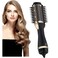 Professional Hair Dryer &amp; Volumizer 3 in 1 Upgrade Anti-Scald Negative Ionic Technology Hair Straightener Brush