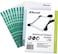 Generic Rexel Ckp Pocket Reinforced Green Strip Top-Opening A4 Pack Of 100 (12265), Glass Clear