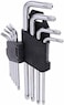 ABBASALI Star Key Set 9 Pieces, Torx Hex Key Wrench Set, Tamper Proof Star Screwdriver Torque Repair Tool Set Folding Allen Key Set (Long)