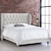 In House Roma Velvet Bed Frame - King - 200x180 cm - White