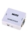 Mini - HDMI To VGA Converter Adapter White