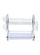 Generic - 2 Tiers Dish Rack Silver 43X39X25Centimeter