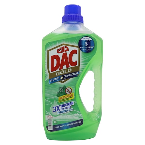 Dac Gold Multi-Purpose Disinfectant &amp; Liquid Cleaner Peppermint And Eucalyptus 1L