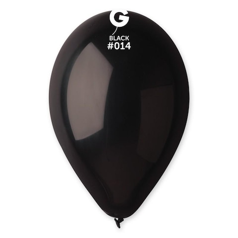 12in Std Black Latex Balloon 100CT