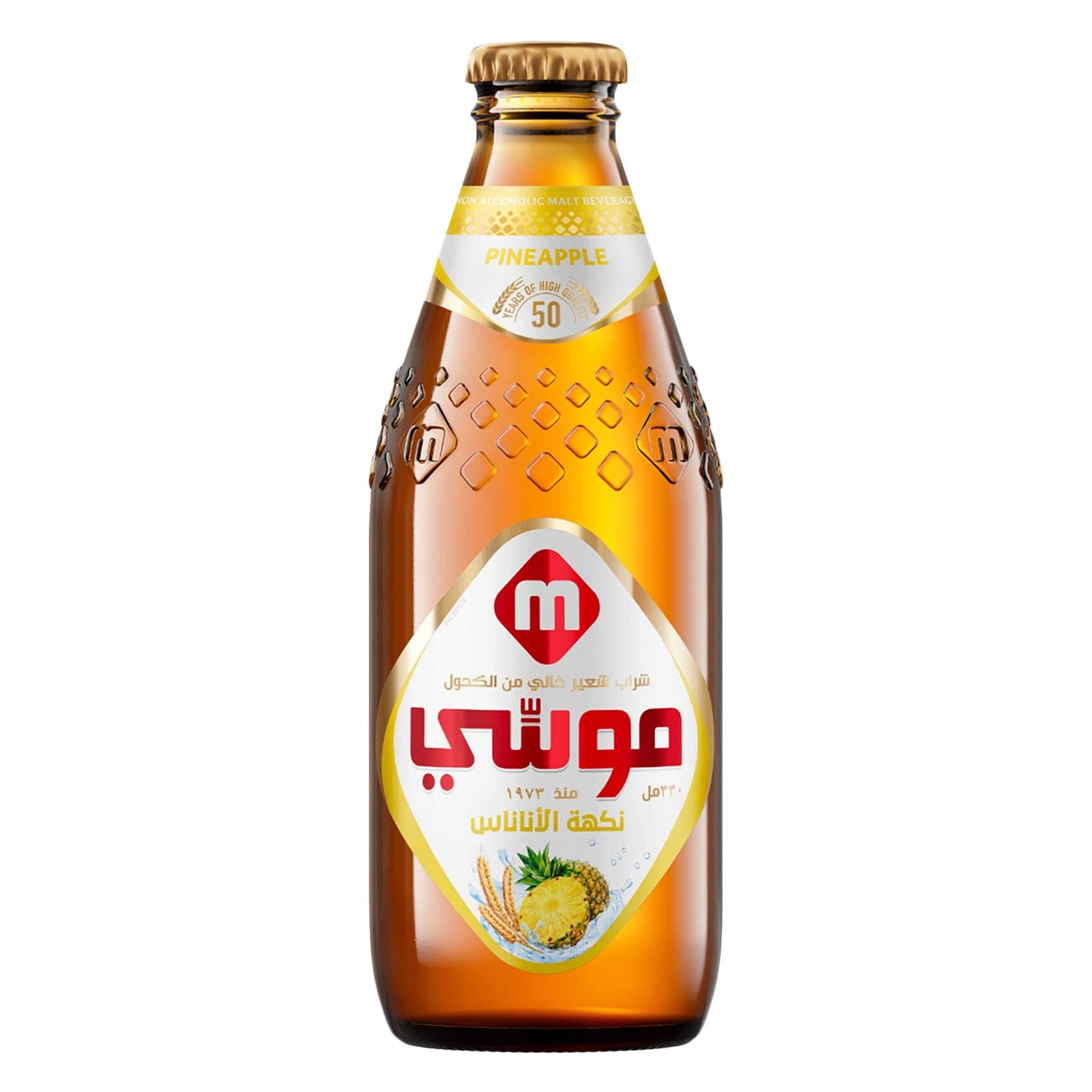موسي مشروب شعير أناناس خالي من الكحول 330 مل