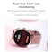Generic-Gold Pink Leather Strap WB05 Smart Bracelet with BT Call Sports Watch 1.2-Inch TFT Screen BT5.0 Fitness Tracker IP67 Waterproof Sleep/Heart Rate Monitor Multiple Sports Mode Notification/Call/