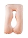 Generic U-Shaped Pregnancy Pillow Cotton Peach 145X80X25Centimeter