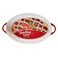 Danny Home 1030-3 Ceramic Bakeware Dish 15 Inch Red/Cream