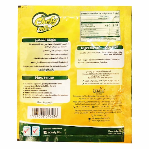 Chefy Mix Kabsa Rice Mix - 35 gram