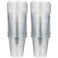 SNH Juice Cup 8Oz With Lid Clear Strong Disposable 50 Pieces - Ideal for iced coffee, smoothies, Bubble Boba tea, milkshakes, frozen cocktails, water, sodas, juices, snacks, dessert and more.