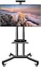 Mobile TV Stand Rolling TV Cart,Floor TV Stand Trolley for 32&rdquo; to 70&rdquo; LCD LED Flat Curved Screen Tilt Height Adjustable TV Stand Mounted with Wheels 2 Media...