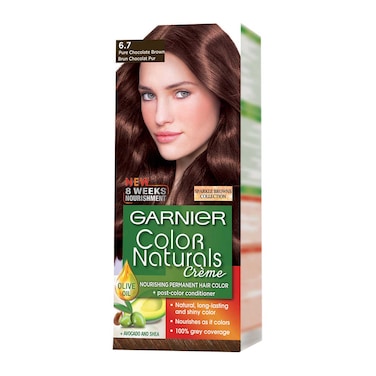 Garnier Colour Naturals Creme Nourishing Permanent Hair Colour 6.7 Pure Chocolate Brown 100ml