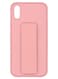 Zolo Finger Grip Holder and standing cover with Car Magnetic Multi-function Shockproof Protective Case Cover For iphone X / Xs Pink