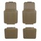 طقم فرش أرضيات للسيارة 4 قطع من يونيفرسال -بيج