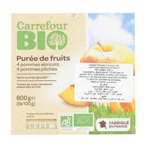 Carrefour Bio Peach & Apricot Dessert 800g