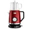 Feller Germany TS290 R 2200W Retro Style 1.7L 2-in-1 Stainless Steel Body Tea Maker+Kettle Red