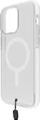 BodyGuardz Ace Pro designed for iPhone 15 PRO case cover with 18 feet Drop Protection compatible with MagSafe with Lanyard - Clear/White