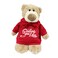 Mascot Bear with Red Hoodie Sending You Love 28cm