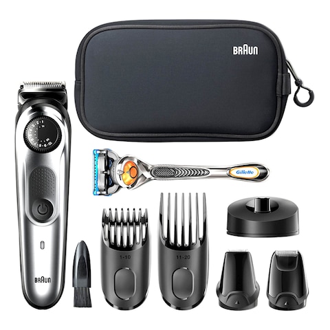 Braun Rechargeable Beard And Hair Trimmer BT7940 Silver