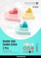 Royalford Double Side Cookie Cutter, 3Pcs PP Polymer Cutter, RF10968, Heart Shape Cookie Cutter, Baking Tools &amp; Accessories, Soft Edge Cookie Cutter