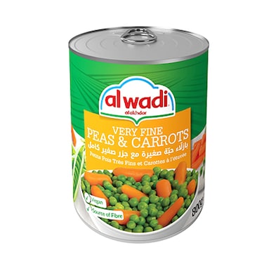 Al Wadi Al Akhdar Very Fine Peas And Carrots 800GR