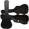 Acoustic Dreadnought Guitar Hardshell Carrying Case Microgroove Flat Guitar Case (40, 41 Inch Guitar Leather Case, Black)