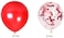 Party Propz 18 Pcs Red Confetti And Metallic Balloons Combo For Birthday/ Anniversary/ Bachelor Party Decorations