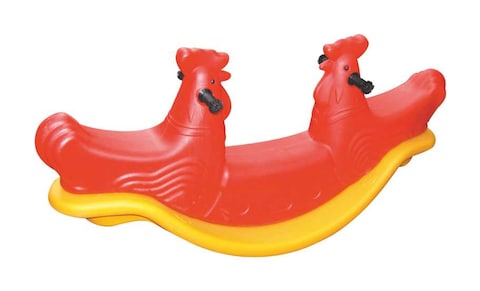 RBWTOYS  Kids Indoor Activity Rocking colourfull chicken edition Seesaw Playset  RW-16377.  130x35x60cm